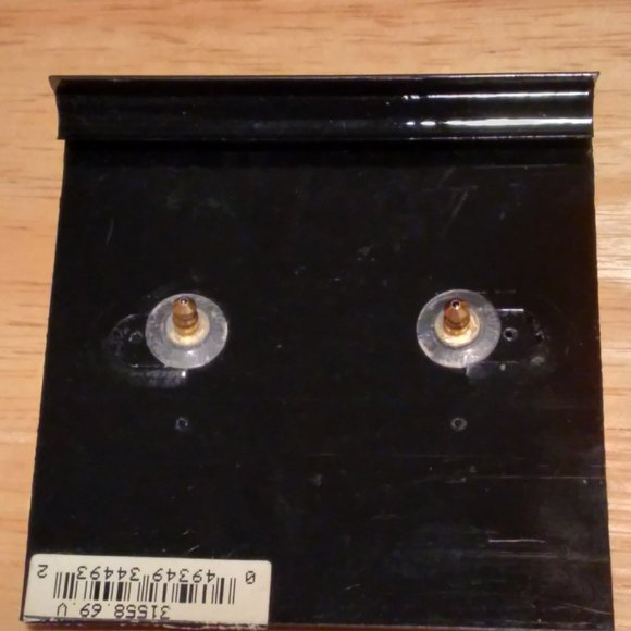 Vintage 1980s Vonelle Swarovski Crystal Door Knocker Style Earrings New on Card - Picture 2 of 2